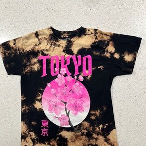 TOKYO CHERRY BLOSSOM TIE DYE TEE